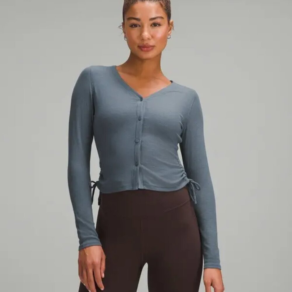 NWT Lululemon Side-Cinch Ribbed Cardigan